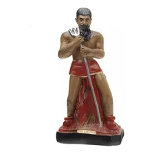 Imagem Escultura Exu LĂșcifer 40 Cm Gesso Umbanda Cor Vermelho Foto mini 1