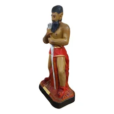 Imagem Escultura Exu LĂșcifer 40 Cm Gesso Umbanda Cor Vermelho Foto mini 3