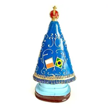 Imagem Escultura Nossa Senhora Aparecida 20 Cm Resina Foto mini 3