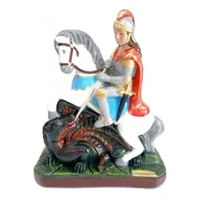 Imagem Escultura São Jorge 40cm Gesso Foto mini 1
