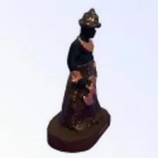 Imagem Escultura Xangô Umbanda Candomblé 10cm Foto mini 2