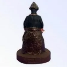 Imagem Escultura Xangô Umbanda Candomblé 10cm Foto mini 3