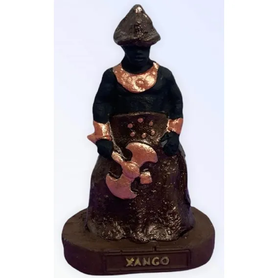 Imagem Escultura Xangô Umbanda Candomblé 10cm Foto 1