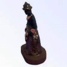 Imagem Escultura Xangô Umbanda Candomblé 10cm Foto mini 4