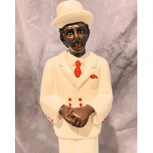 Imagem Escultura Zé Pelintra 30 Cm Malandros Gesso Umbanda Cor Único Foto mini  2