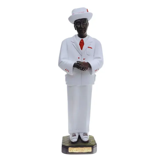 Imagem Escultura Zé Pelintra 30 Cm Malandros Gesso Umbanda Cor Único Foto 1