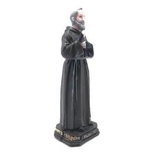 Imagem Estatua Padre Pio Com Luvas Resina 20 Cm Foto mini  3