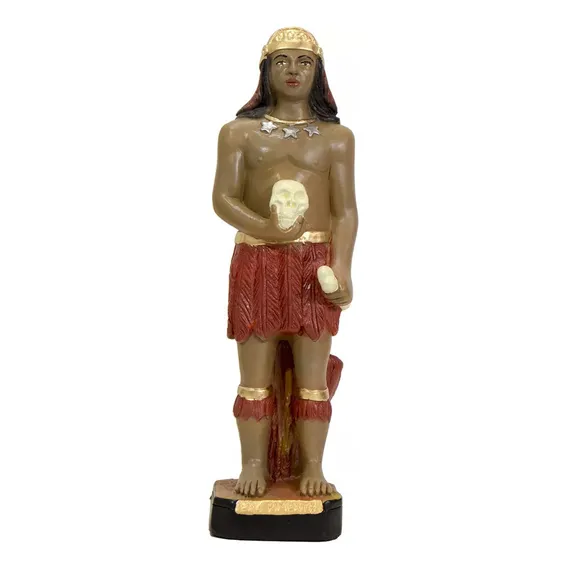 Imagem Exu Pimenta 20 Cm Gesso Umbanda Quimbanda Esú Cor Vermelho Foto 1