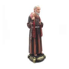 Imagem Grande Padre Pio Resina + Porta Terço Padre Pio Foto mini 3