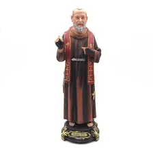 Imagem Grande Padre Pio Resina + Porta Terço Padre Pio Foto mini 2