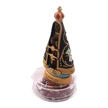 Imagem Nossa Senhora Aparecida 10cm + Terço - Enfeite Resina Foto mini  3