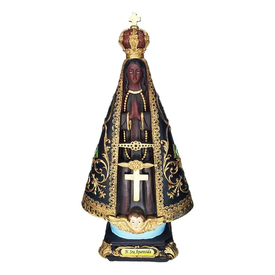Imagem Nossa Senhora Aparecida 25 Cm - Resina Premium Foto 1