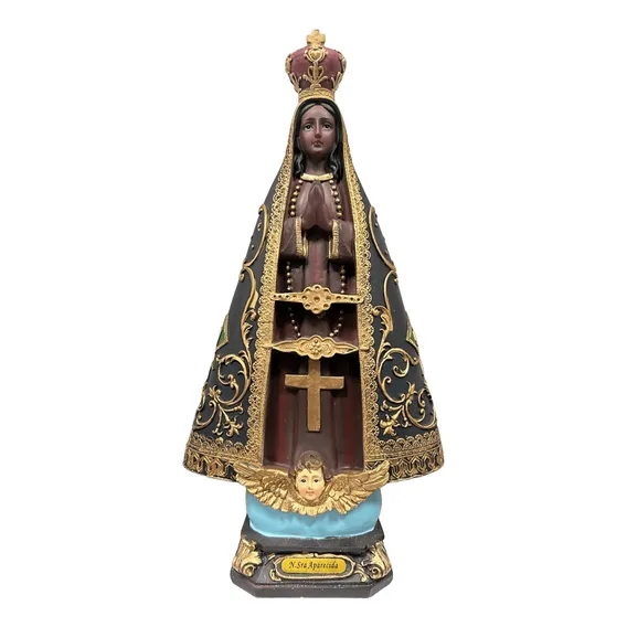 Imagem Nossa Senhora Aparecida 32cm Resina Foto 1