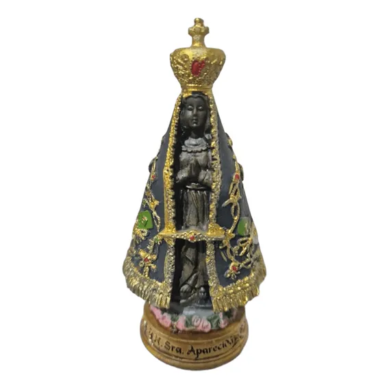 Imagem Nossa Senhora Aparecida 9-cm - Resina Foto 1