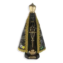Imagem Nossa Senhora Aparecida Com Manto 42cm De Gesso Foto  mini 1