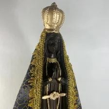 Imagem Nossa Senhora Aparecida Com Manto 42cm De Gesso Foto mini  3