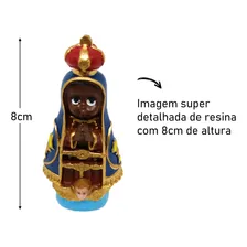 Imagem Nossa Senhora Aparecida Criança Baby 8cm Resina Foto mini 2