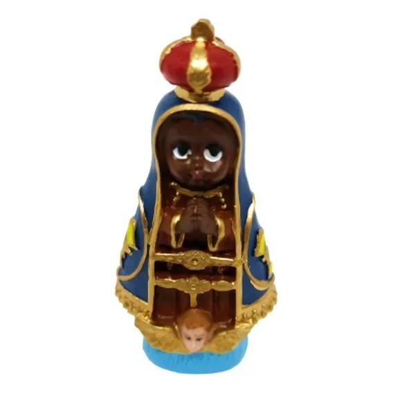 Imagem Nossa Senhora Aparecida Criança Baby 8cm Resina Foto 1