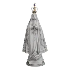 Imagem Nossa Senhora Aparecida Mármore Com Coroa Metal 20 Cm Foto mini 1
