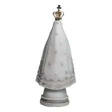 Imagem Nossa Senhora Aparecida Mármore Com Coroa Metal 20 Cm Foto mini 2