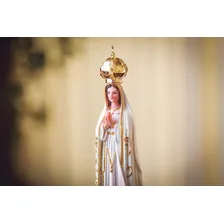 Imagem Nossa Senhora De Fátima 30cm Resina Foto mini  3