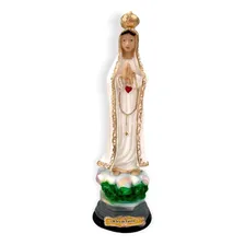 Imagem Nossa Senhora De Fátima Gesso 20cm Lembrança Foto mini 2