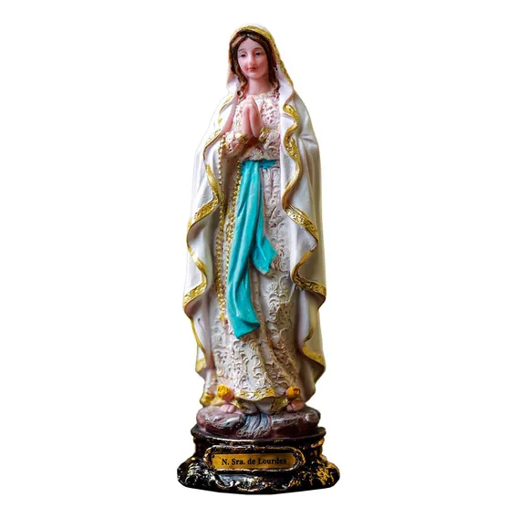 Imagem Nossa Senhora De Lourdes Lurdes 20cm Resina Foto 1