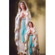 Imagem Nossa Senhora De Lourdes Lurdes 20cm Resina Foto mini  3