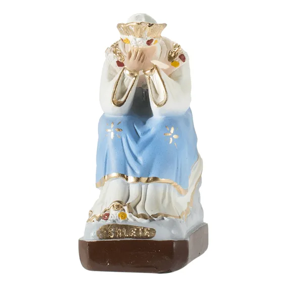 Imagem Nossa Senhora De Salete 16cm Gesso Escultura Cat贸lica Foto 1