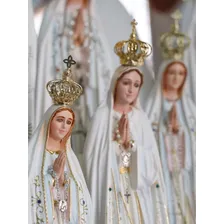 Imagem Nossa Senhora Fátima Em Resina Portuguesa 35 Cm Cor Portugal Foto mini 3