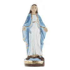 Imagem Nossa Sra Das Graças 10cm Resina Escultura Católica Foto  mini 1