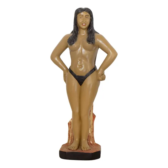 Imagem Pomba Gira 20cm Gesso Escultura Umbanda Foto 1