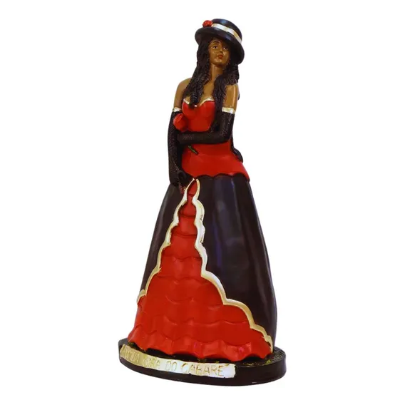 Imagem Pomba Gira Rainha Do Cabaré 40 Cm Gesso Resinado Cor Vermelho Foto 1