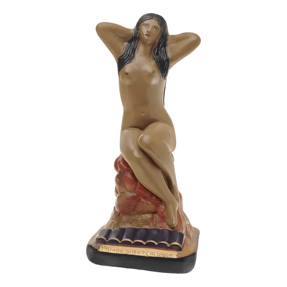 Imagem Pomba Gira Sete Calungas 25cm Gesso Escultura Umbanda Foto 1