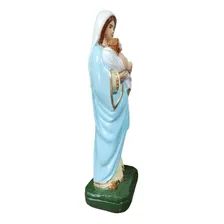 Imagem Sacra Religiosa Católica - Nossa Senhora Do Bom Parto Cor Manto Azul Claro Foto mini  3