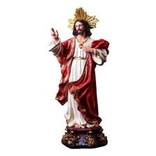 Imagem Sagrado Coração De Jesus 60cm Resina Cor Premium Foto  mini 1