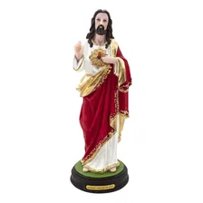Imagem Sagrado Coração De Jesus Resina 22 Cm Foto mini 1