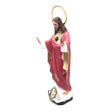 Imagem Sagrado Coração De Jesus Elegance Resina 30cm Foto mini 3