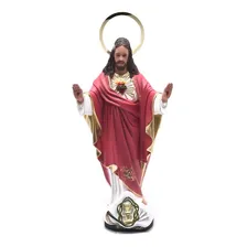 Imagem Sagrado Coração De Jesus Elegance Resina 30cm Foto mini 1