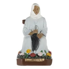 Imagem Santa Nhá Chica De 20cm Gesso Escultura Católica Foto  mini 1