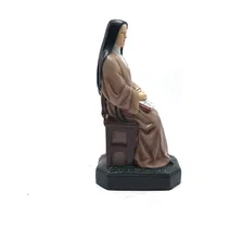 Imagem Santa Teresa Do Menino Jesus Sentada Gesso 20 Cm Foto mini 3