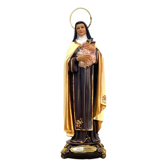 Imagem Santa Terezinha 60 Cm C/ Aureola - Resina Foto 1
