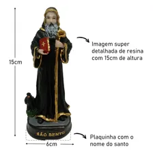Imagem São Bento Resina 15 Cm Foto mini 2