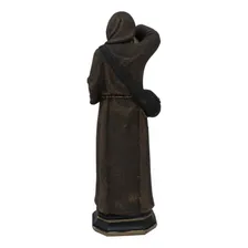 Imagem São Longuinho 30cm Enfeite Resina Cor Marrom Foto mini  3