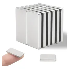 Imãs De Neodimio Retângulo Super Forte 20x10x2mm N35 - 10 Unidades Foto  mini 1