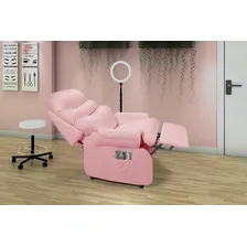 Império Estofados Barão Sofá Rosa 309 Corano Foto  mini 1