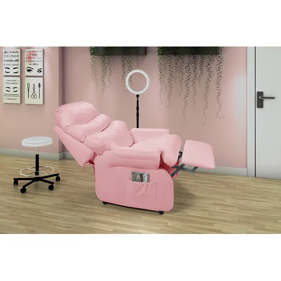 Império Estofados Barão Sofá Rosa 309 Corano Foto 1
