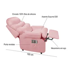 Império Estofados Barão Sofá Rosa 309 Corano Foto mini 4