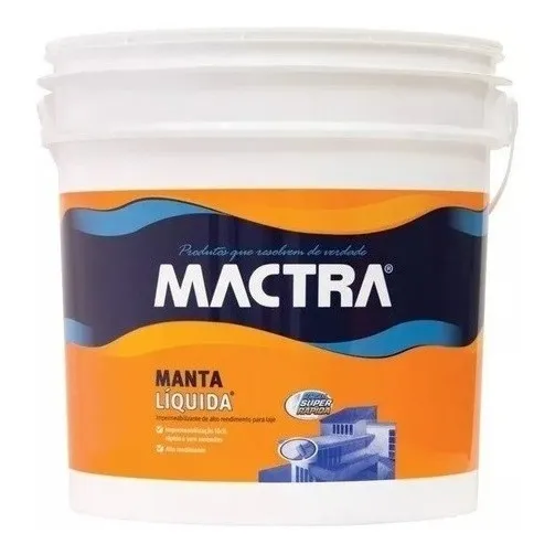 Impermeabilizante Manta Liquida para Lajes 5kg Branco Mactra Foto 1