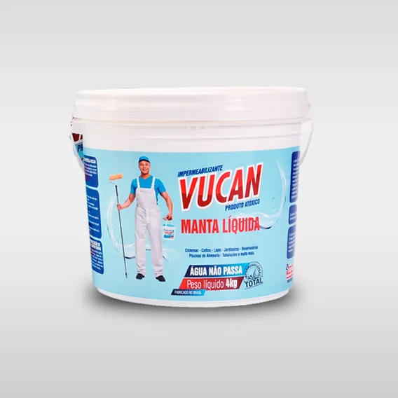 Impermeabilizante Manta Líquida Vucan 4kg Cor Branco Foto 1
